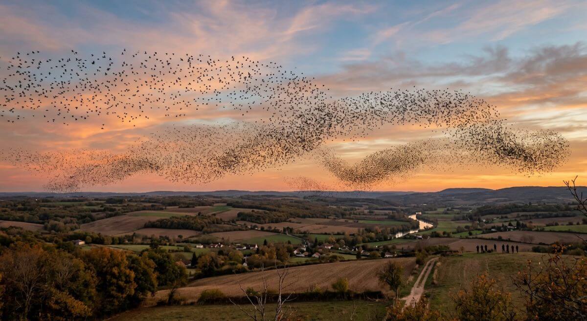 migration étourneaux