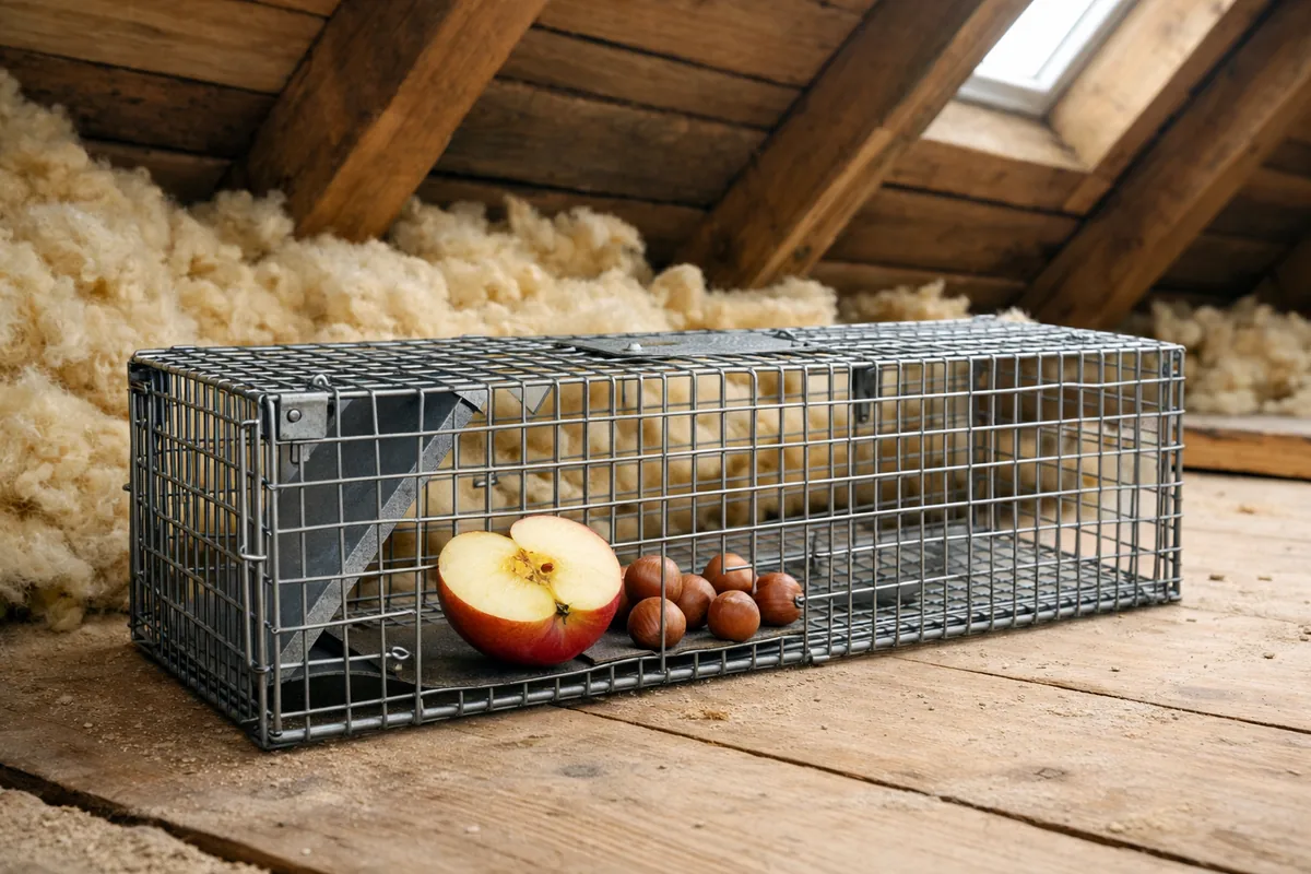 Nasse de capture vivante avec appât pour attraper un loir sans le tuer