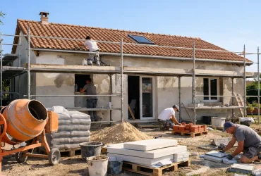 Maison de 150 m2 en cours de rénovation complète avec artisans