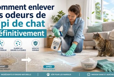 enlever odeurs pipi de chat