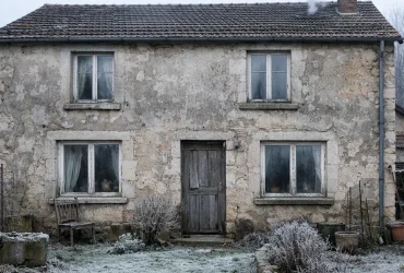 Maison ancienne mal isolée considérée comme une passoire thermique